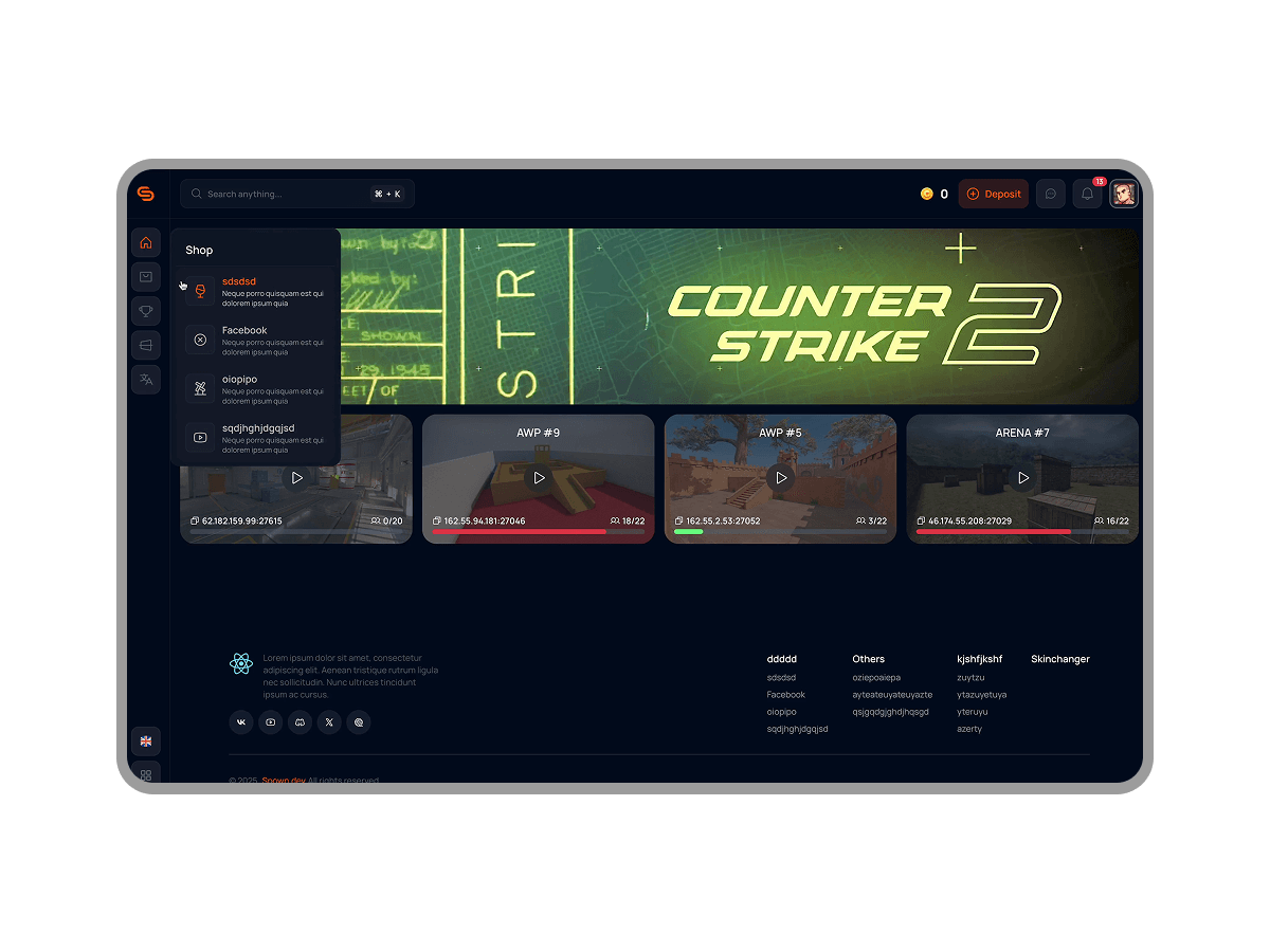 SPOWN.DEV (Projet personnel)